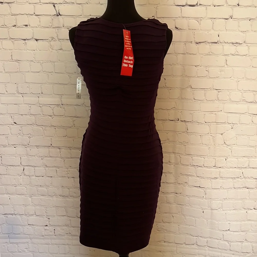 AA STUDIO BODYCON PLUM COLOR DRESS - Picture 7 of 8